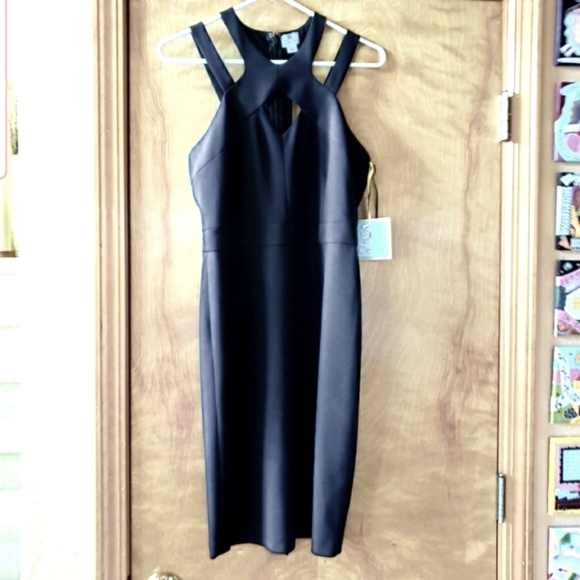 CeCe Dresses & Skirts - NWT cece black strappy criss cross cut out cocktail dress size  4